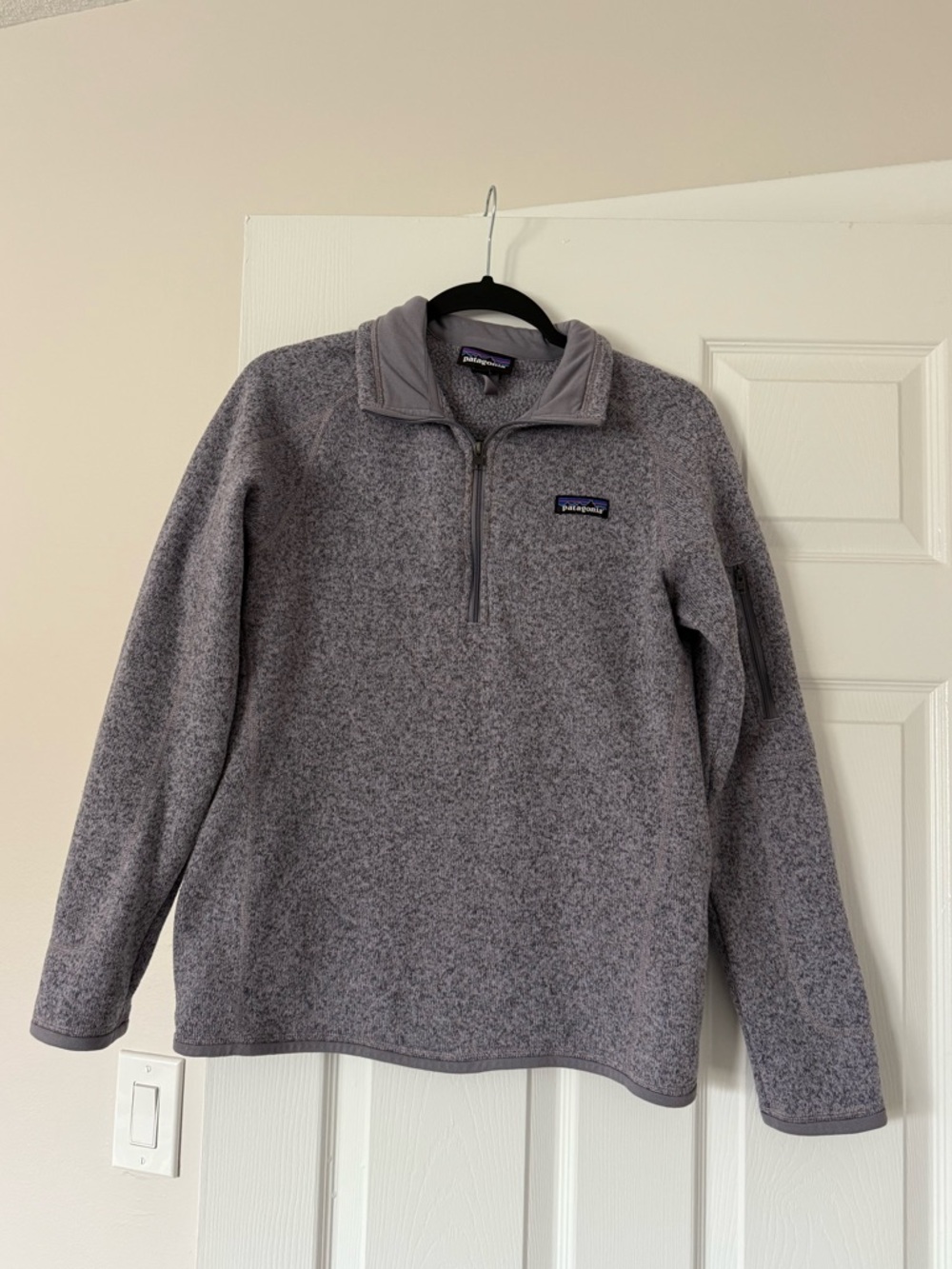 Patagonia Women’s Purple 1/4-Zip Fleece Sweater